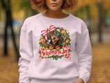 Wrapped In Joy Dachshund Christmas Tee thumbnail 12