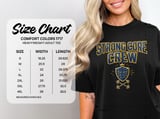 Strong Core Crew T-Shirt: Fitness Gym Workout Abs Shield Crown Dumbbell Graphic thumbnail 16