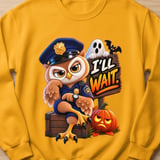 I'll Wait Officer Hoot the Owl Sweatshirt thumbnail 3