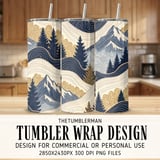 Digital Art, Digital Pattern, Forest Pattern, Mountain Pattern, Digital Paper, Digital Download, Digital Bundle, Tree Pattern, Mountain Art thumbnail 2
