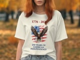 250 Years American Independence T-Shirt | Patriotic Eagle Flag Tee | 1776-2026 US Bicentennial Celebration Gift thumbnail 4