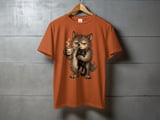 Grumpy Werewolf Coffee Cat Tee thumbnail 16