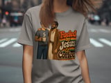 Fueled By Jesus Coffee T-Shirt, Christian Faith Shirt, Religious Retro Tee, Spiritual Coffee Lover Gift for Him, Christian Apparel thumbnail 2
