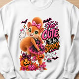 Too Cute Sally the Squirrel Halloween Sweatshirt thumbnail 10