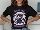 Ghost Hugs and Pumpkin Kisses Tee or Sweatshirt thumbnail 1