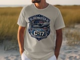 C-17 Globemaster III Air Mobility Command T-Shirt, USAF Veteran Gift, Military Aviation Tee, Patriotic Air Force Shirt for Him thumbnail 5