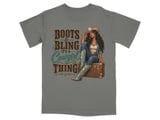 Boots and Bling Cowgirl Thing Tee thumbnail 1