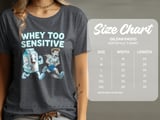 Whey Too Sensitive T-Shirt, Lactose Intolerant Shirt, Funny Food Shirt, Milk Cartoon, Running Man Graphic Tee, Unique Etsy Find thumbnail 2
