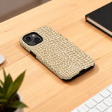Chic Crocodile Print Tote Bag & Phone Case - Faux Alligator Texture Accessory for Fashion Lovers, Trendy Gift thumbnail 9