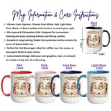 Whimsical Cats Tea Party Digital Mug Wrap thumbnail 3