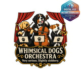 Whimsical Dogs Orchestra Mug Wrap thumbnail 2