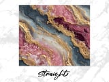20 oz Skinny Tumbler Wrap Sublimation Design, Abstract Gold Pink Geode, Straight and Tapered Wrap png, Tumbler Digital Download thumbnail 3