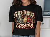 Güira Tambora Corazón T-Shirt – Dominican Music & Culture Tee thumbnail 3