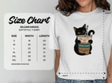 Spooky Season Black Cat Coffee Tee thumbnail 3