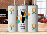 Retro Mid Century Modern Cat Design, I'm Not Old I'm Mid Century Modern Graphic, Vintage Inspired T-Shirt, Fun Cat Quote Tumbler thumbnail 4