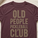 Pickleball Sport-Tek Performance Tee, Old People Pickleball Club, Athletic Moisture-Wicking Court Apparel thumbnail 2
