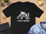 I Eat I-Beam absurd brain rot Cat Tee thumbnail 1