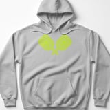 Pickleball Gildan Fleece Hoodie, Crossed Neon Pickleballs Paddle Graphic, Court Pullover thumbnail 2