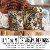 Digital Pattern, Rose Flower, Floral Leopard, Animal Print, Digital Bundle, Seamless Pattern, Fabric Design, Commercial Use, Digital File thumbnail 4