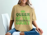 Pickleball Comfort Colors Shirt, Queen of the Pickleball Court, Vintage Graphic Tee, Pickleball Gift thumbnail 11