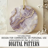 Purple Gold Marble Tumbler Design, Digital Paper, Watercolor Background, Floral Scrapbook, Junk Journal, Printable Tumbler Png, Digital thumbnail 3