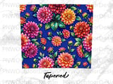 Dahlia Tumbler Sublimation PNG 20oz Skinny Tumbler Design Digital Download, Seamless Floral Wrap File for Crafting thumbnail 14