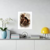 Black Mother Daughter Poster, Framed Wall Art Print, Because She Came Before Me Quote, African American Matriarch Art, Mother's Day Gift thumbnail 9