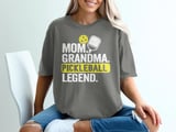 Pickleball Comfort Colors Shirt, Mom Grandma Pickleball Legend, Vintage Graphic Tee thumbnail 5