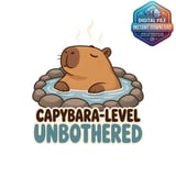 Capybara Unbothered Digital Mug Wrap thumbnail 2