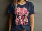 Love Supports Hope Faux Patchwork Tee thumbnail 14