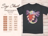 Cute Axolotl Heart Graphic T-Shirt thumbnail 7