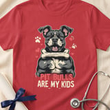 Pit Bulls Are My Kids Tee | Pit Bull Mom Shirt | Pittie Lover Gift | Dog Mom Apparel thumbnail 2