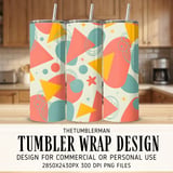 Digital Pattern Bundle, Abstract Shapes, Retro Design, 1950s Style, Printable Art, Commercial Use, Seamless Pattern, Digital Paper Pack thumbnail 2
