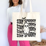 Stay Spooky Ghost Tote Bag thumbnail 2