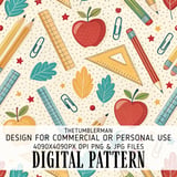 Whimsical School Supplies Digital Pattern Size Bundle Png thumbnail 2