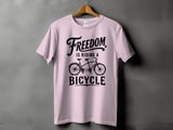 Freedom Is Riding a Bicycle | Tandem Bike T-Shirt thumbnail 11