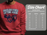 Shoulder Fixed Lifting Again T-Shirt: Recovery Gains Weightlifting, Post Surgery Strength thumbnail 7