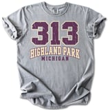 313 Highland Park Michigan Tee thumbnail 3
