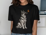 German Shepherd Butterfly Tee thumbnail 1