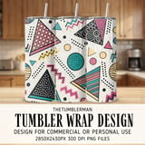 90s Memphis Style Digital Pattern Size Bundle Png thumbnail 1