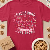 Dachshund Through the Snow T-Shirt thumbnail 4