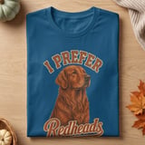 I Prefer Redheads Dog Tee thumbnail 7