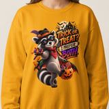 Trick or Treat Randy the Raccoon Sweatshirt thumbnail 2