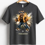 VR Tiger Gamer Shirt for Toddler, Funny Virtual Reality Gaming Tee, Kids Birthday Gift, Pixo League by Farron House thumbnail 11