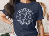 Emergency Department Logo T-Shirt: Star of Life, Medical EMT, RN Healthcare thumbnail 4