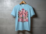 She Is Strong Faux Patchwork Tee thumbnail 9