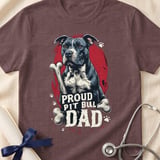 Proud Pit Bull Dad Tee | Pit Bull Dad Shirt | Pittie Dad Gift | Dog Dad Apparel thumbnail 13