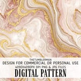 Rose Gold Marble Tumbler Design, Digital Download, Watercolor Flower Backgrounds, Floral Junk Journal Pages, Printable tumbler png thumbnail 13