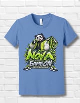 Panda Gaming T-Shirt for Kids, Nova Game On Youth Gamer Tee, Neon Green Panda Graphic Shirt, Pixo League thumbnail 14