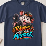 Content Was A Mistake Parker the Possum Tee thumbnail 4